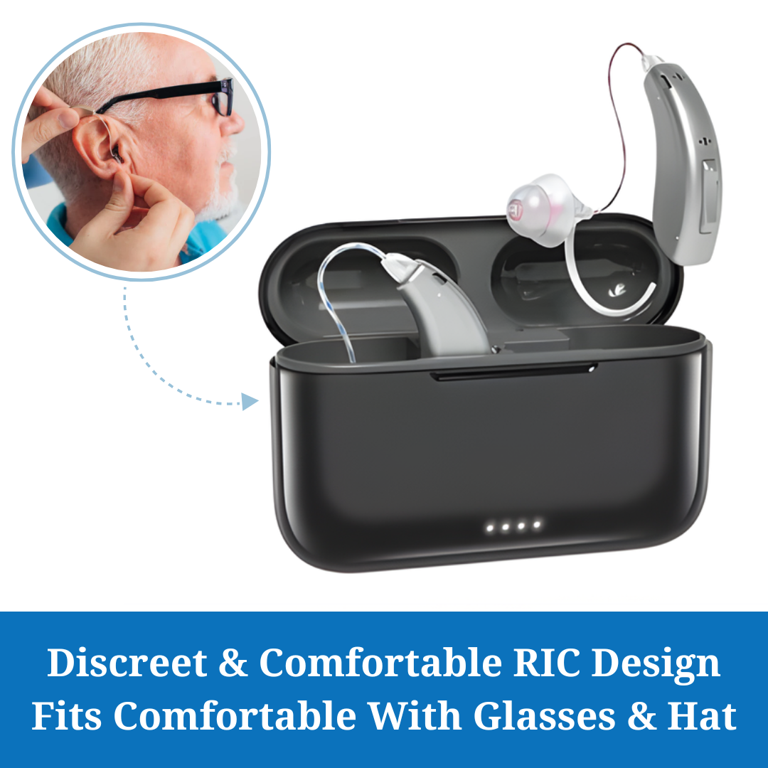 RIC Bluetooth Hearing Aids (App Controlled)